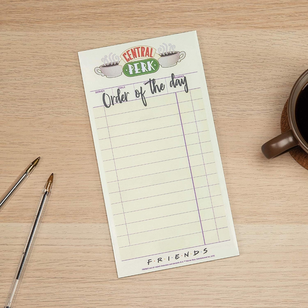 NEW Friends Central Perk Order of the Day To-Do List